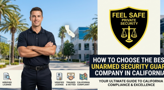 How to Choose the Best Unarmed Security Guard Company in California