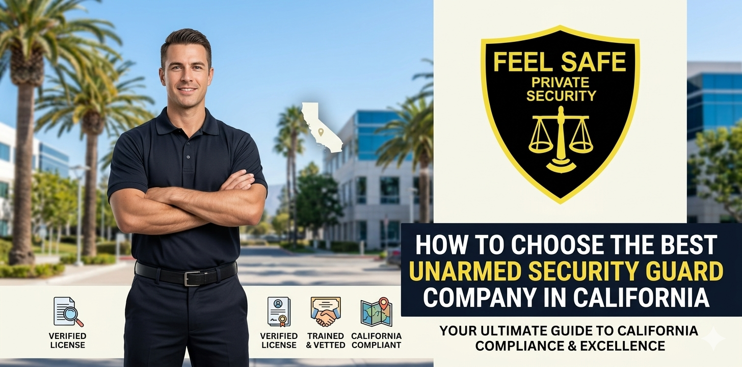 Unarmed security guards in California